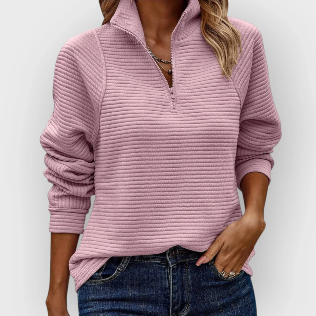 MASHA | Sweter z półzamkiem – Komfort i elegancja