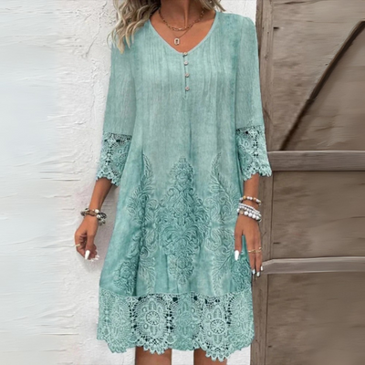 URSULE | Elegancka boho koronkowa sukienka