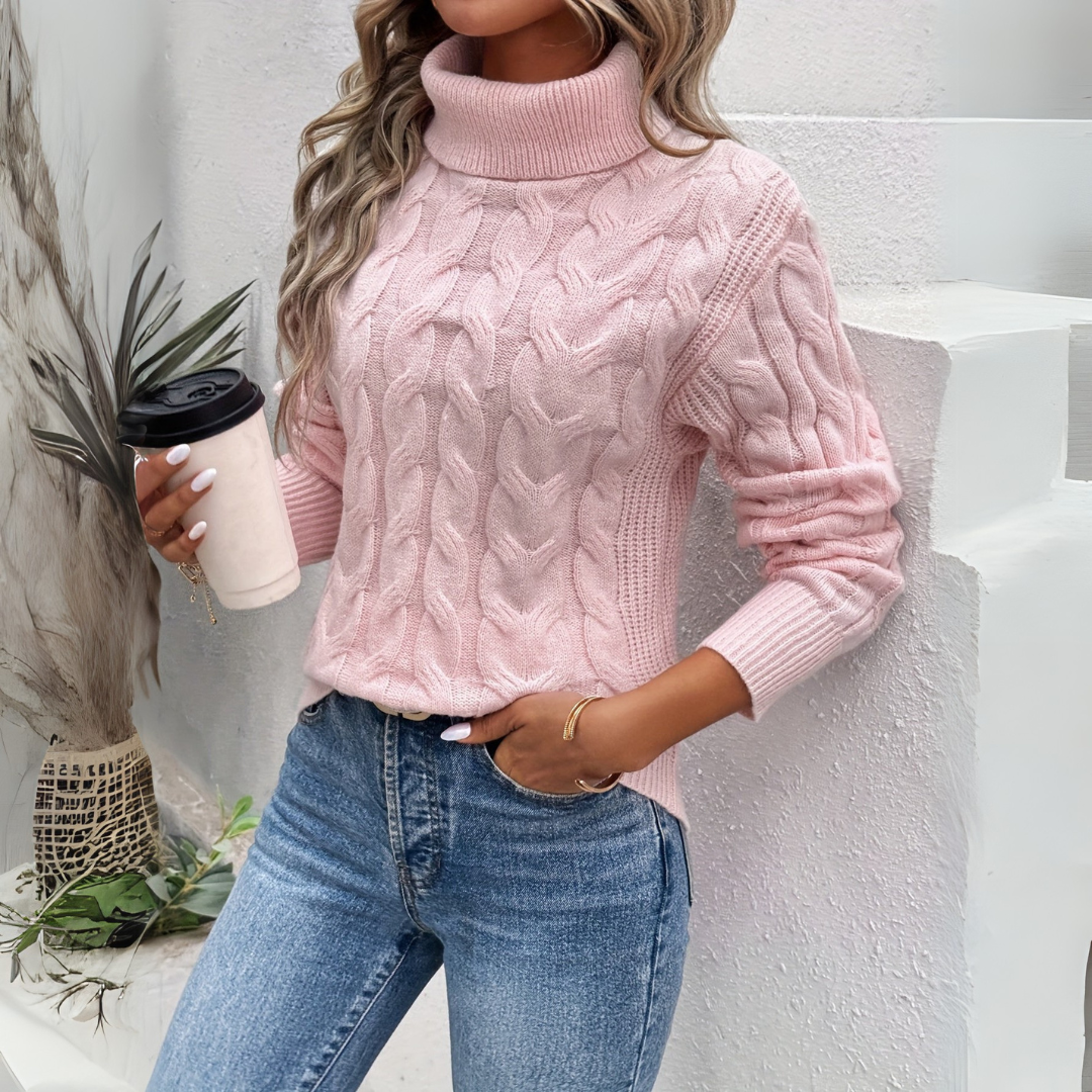 AMELIE | Elegancki sweter z golfem