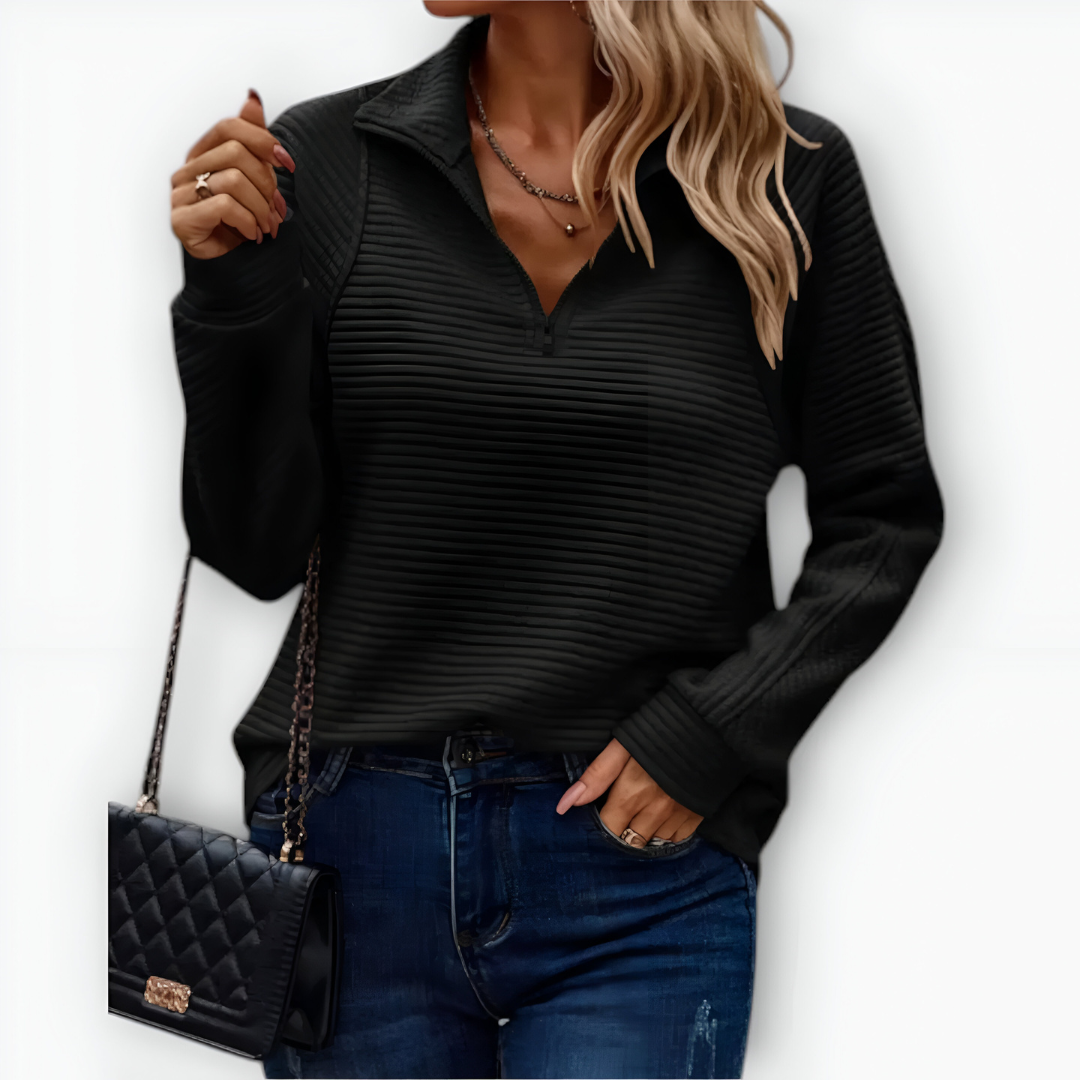 MASHA | Sweter z półzamkiem – Komfort i elegancja