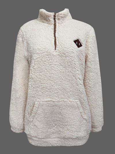 NOREEN | Sweter Teddy z Zamkiem