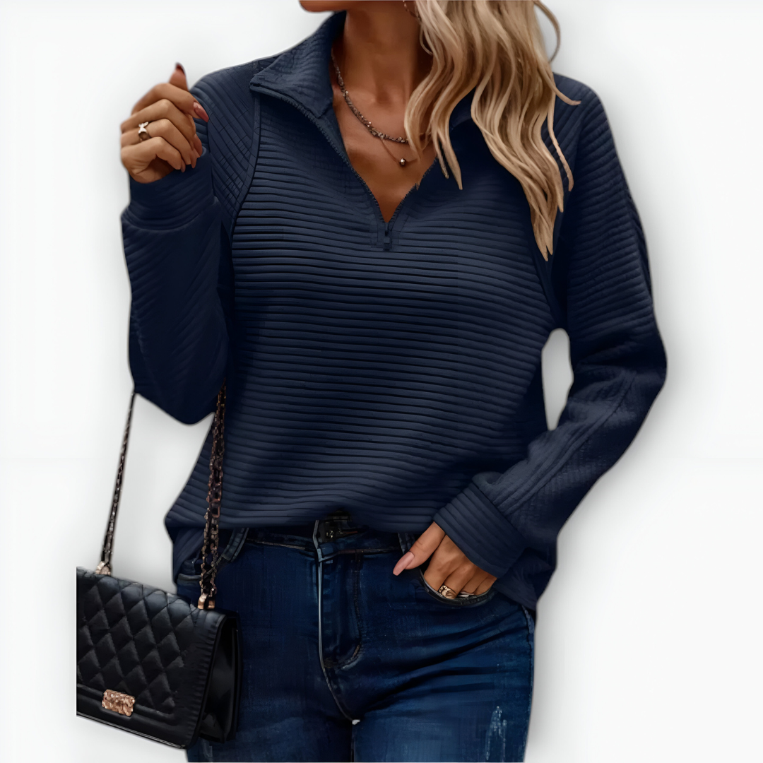 MASHA | Sweter z półzamkiem – Komfort i elegancja