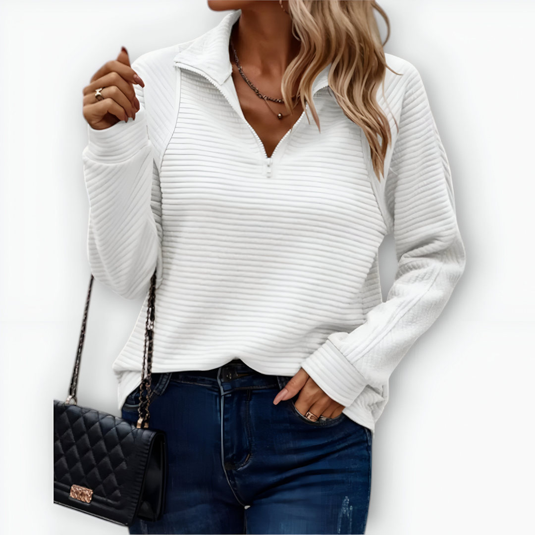 MASHA | Sweter z półzamkiem – Komfort i elegancja