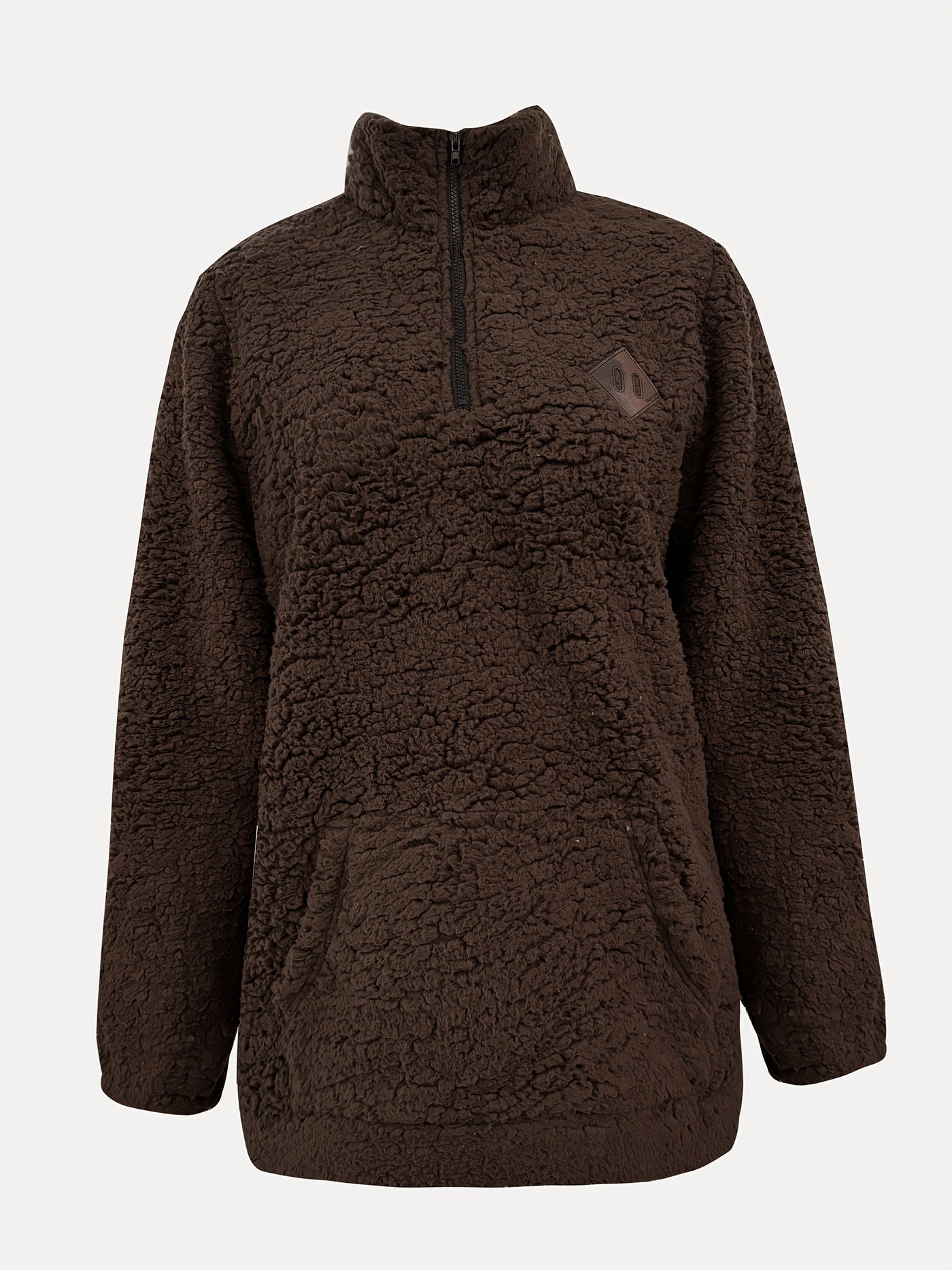 NOREEN | Sweter Teddy z Zamkiem