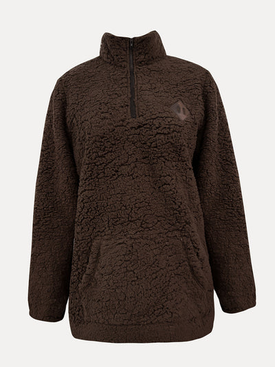 NOREEN | Sweter Teddy z Zamkiem