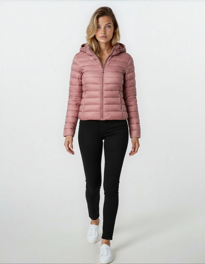 ILONA | Pikowany Płaszcz Wodoodporny