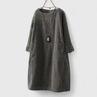 BARBARA | Ciepła Sukienka Midi na Jesień i Zimę