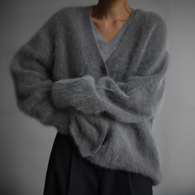 DHALIA | Elegancki oversize'owy kardigan