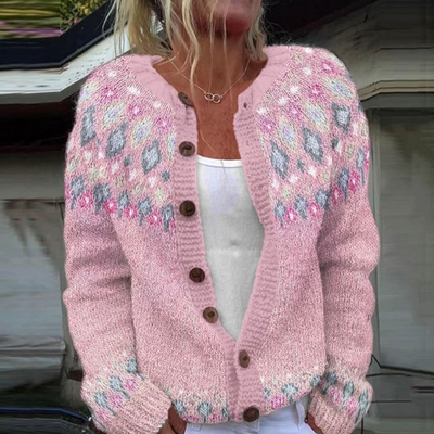 ZANDRA | Elegancki sweter z nadrukiem