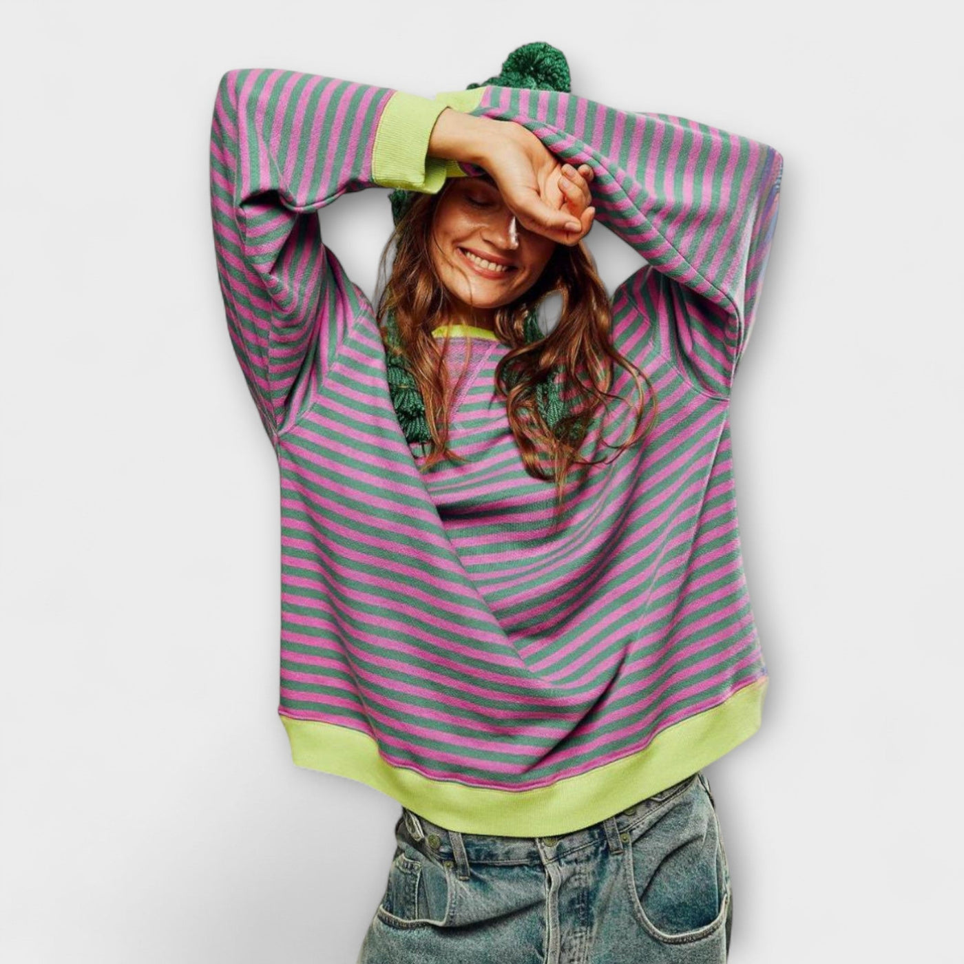 EWA | Pasiasty oversize sweter