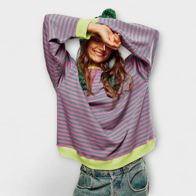 EWA | Pasiasty oversize sweter