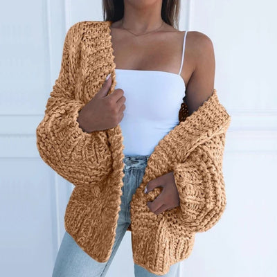 ELEANOR | Gruby Sweter Luźny Kardigan